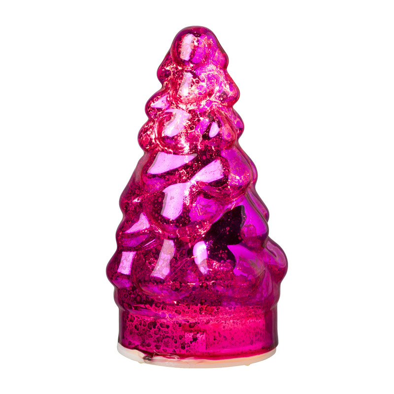 Lampje kerstboom klein - fuchsia - ø7x12 cm