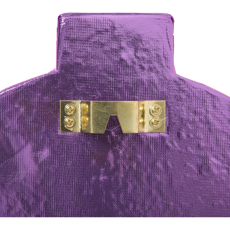 Wandhanger disco kerstbal - roze - ø31.5 cm