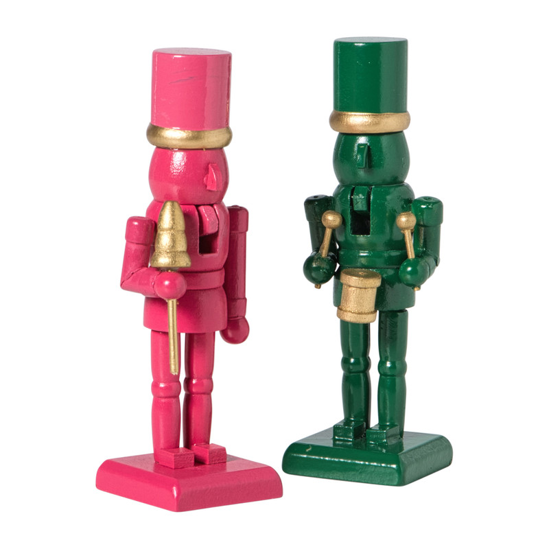 Notenkraker beeldje - groen - 12.5 cm