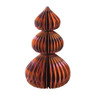 Kerstboom papier clashing colours - 20 cm