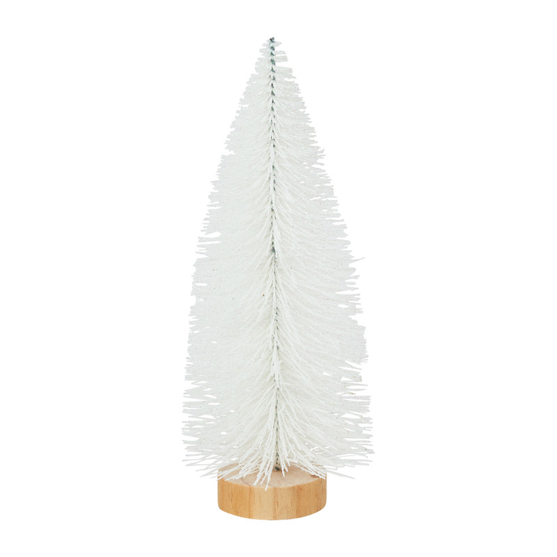 Kerstboom - wit - 25 cm 