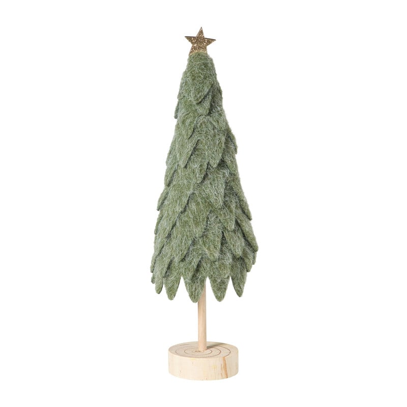 Mini kerstboom - groen - ø11x40 cm