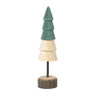 Kerstboom hout - bruin/groen - ø5x19 cm