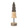 Kerstboom hout - bruin/donkerbruin - ø5x19 cm