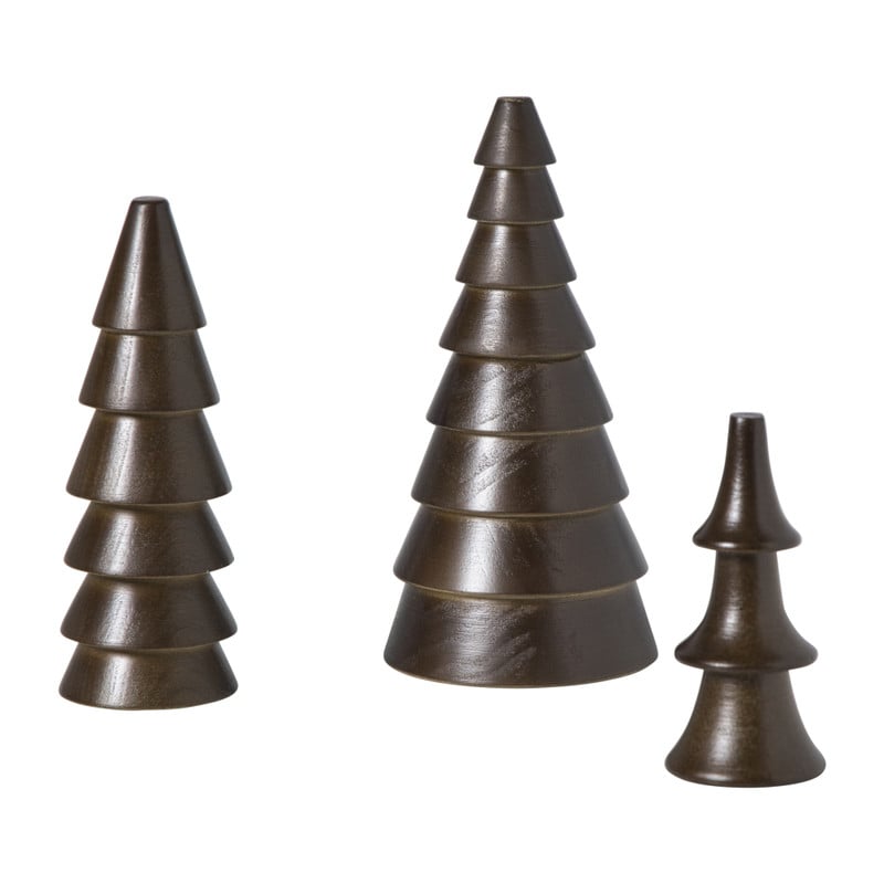 Kerstboom groot - bruin -  ø9x17.5 cm