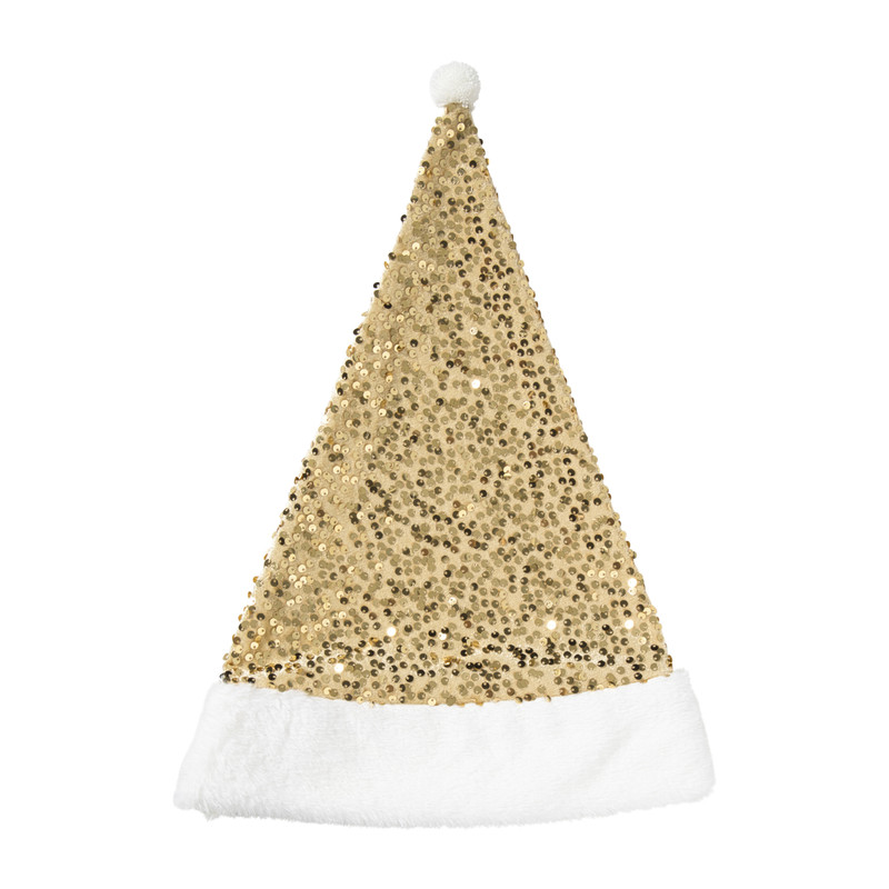 Kerstmuts - goudkleurig