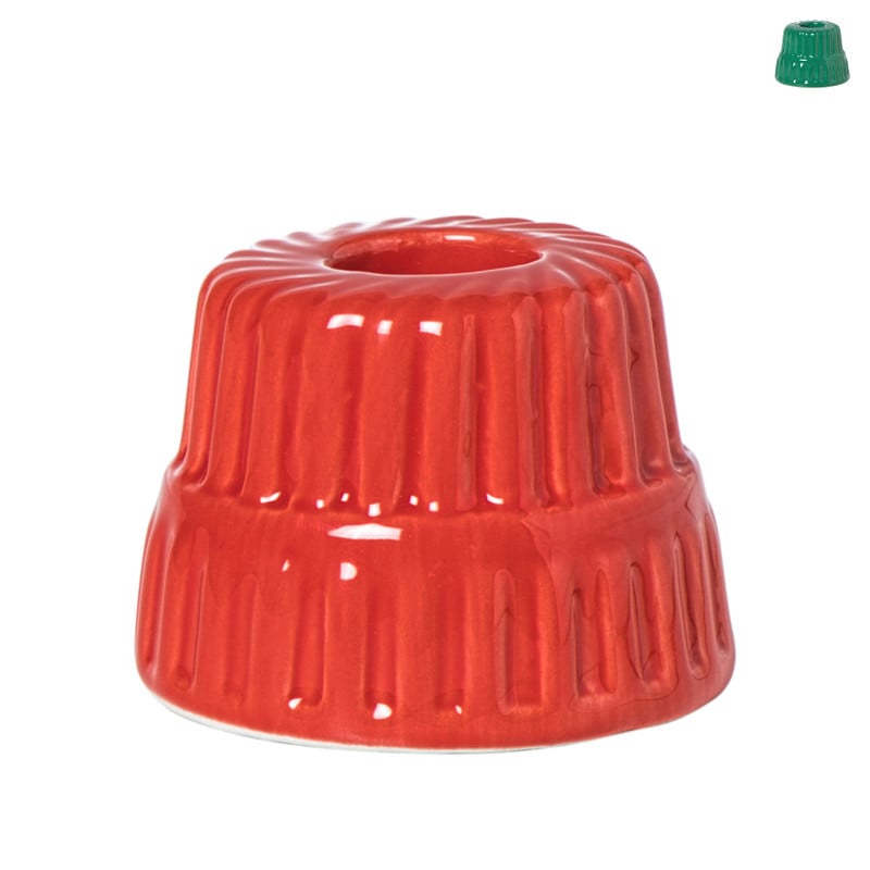 Kerst kandelaar tulband - ø7x5 cm - diverse varianten