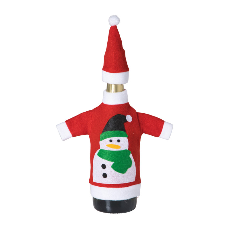 Kersttrui voor wijnfles - diverse varianten