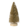 Kerstboompje metallic - 6x12.5 cm - diverse varianten