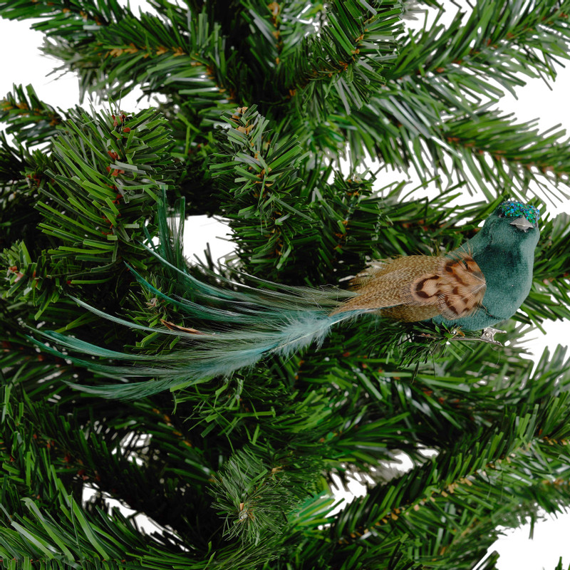 Vogel op clip - groen