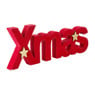 Decowoord xmas - rood - 30 cm 