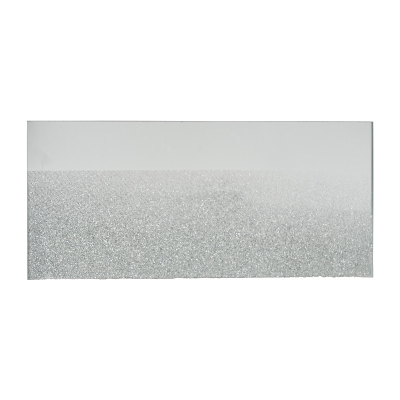 Spiegel onderzetter glitter - 17x11 cm