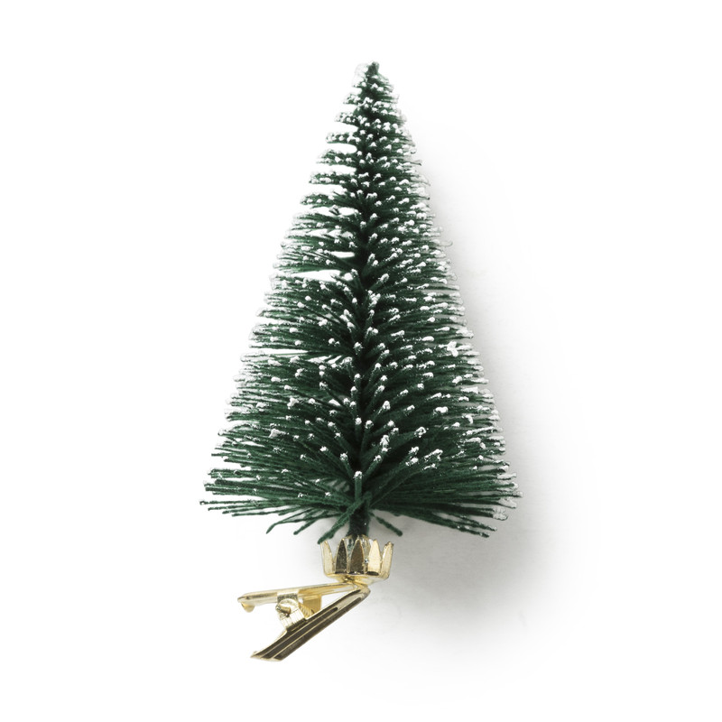 Kerstboompjes op clip - set van 4