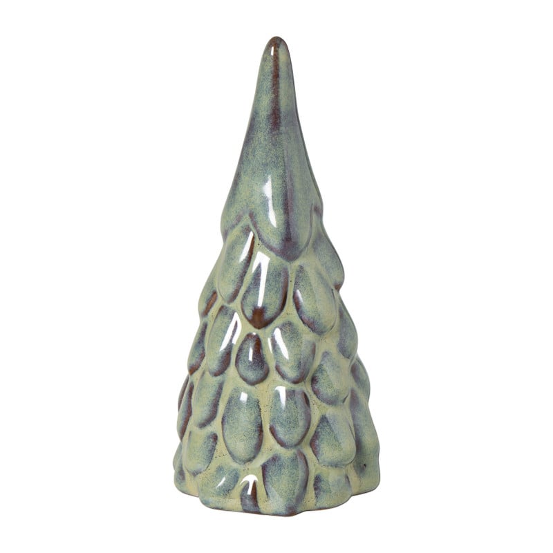 Kerstboom keramiek - groen - ø6x14 cm