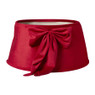 Kerstboomrok velvet strik - rood - ø50x23 cm