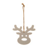 Kersthanger porselein - rendier - 8,5