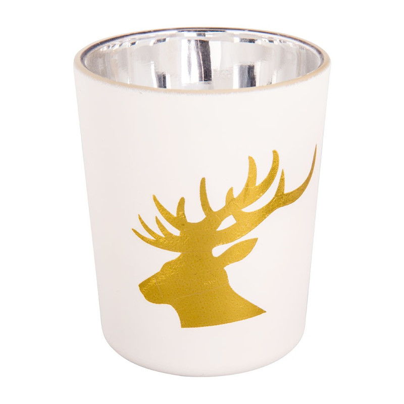 Theelichthouder rendier - 5x7 cm