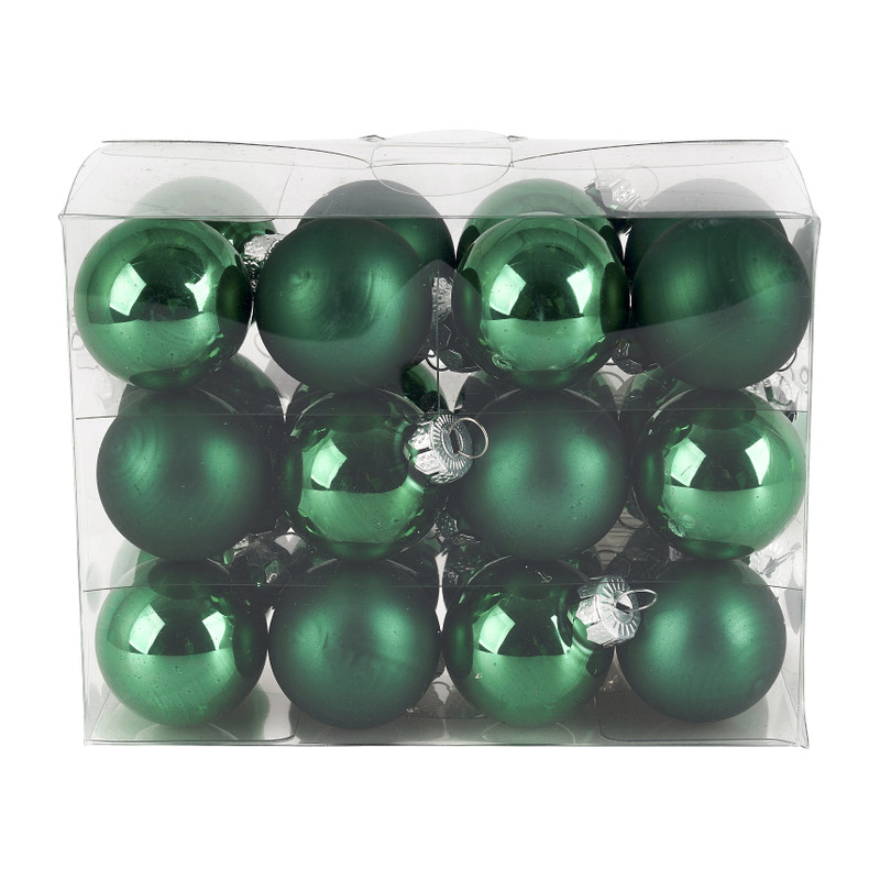 Kerstballen set groen - | Xenos