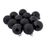 Kerstballen set zwart- 12st