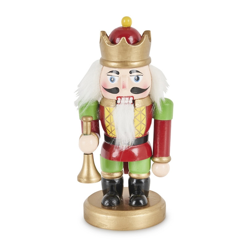 Notenkraker staand - groen - 15 cm