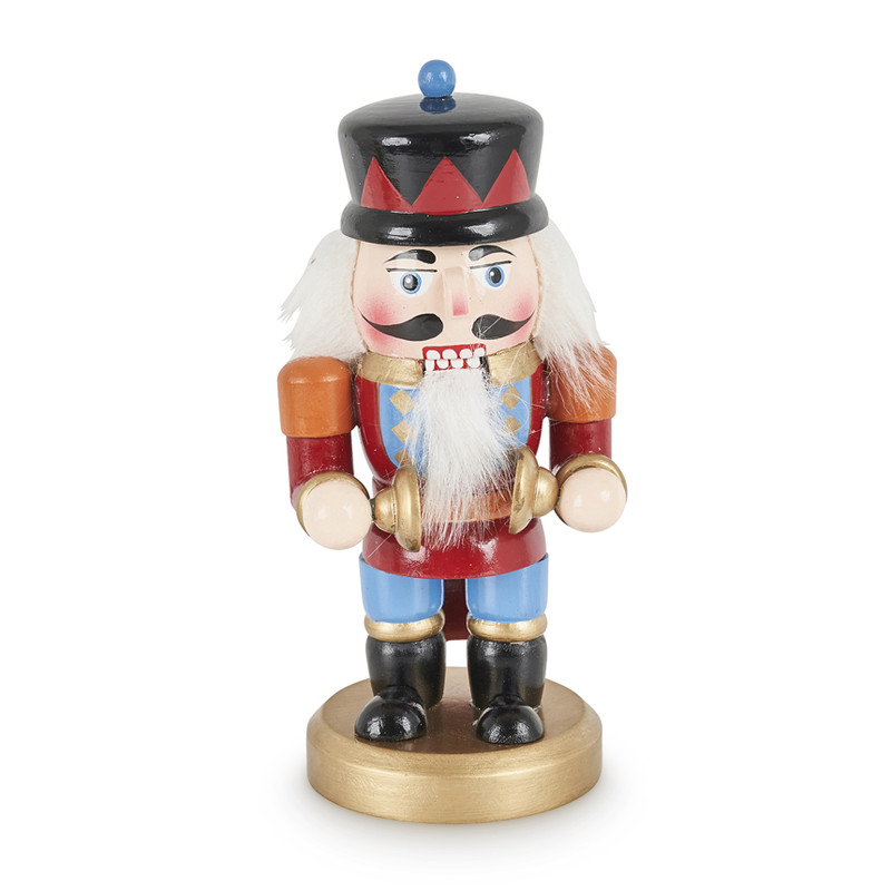 Notenkraker staand - blauw - 15 cm