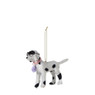 Kersthanger dalmatier - geel - 13x3x9.5 cm