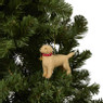 Kersthanger labrador - beige - 12x5x10.2 cm