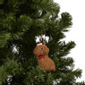 Kersthanger doodle kerstmuts - bruin - 5.7x5x8.3 cm
