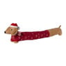 Kerst tochtstopper teckel - 90 cm - diverse varianten