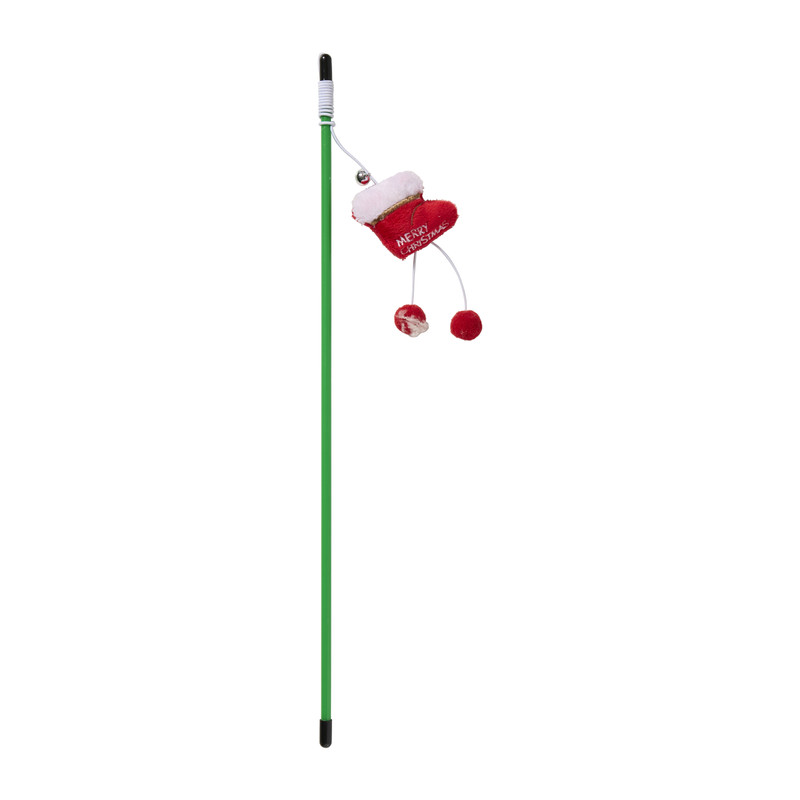 Kerst kattenspeeltje - rood/groen - diverse varianten