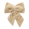 Kersthanger strik groot - beige - 40x45 cm