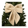 Kersthanger strik groot - beige - 40x45 cm