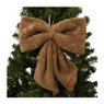 Kersthanger strik groot - bruin - 40x45 cm