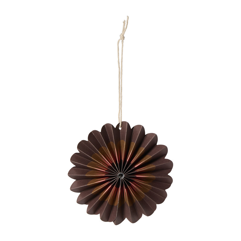 Kersthanger bloem - rood/roze - set van 3 