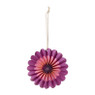 Kersthanger bloem - rood/roze - set van 3 