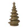 Kerstboom keramiek spiraal - groen - 24.5x12x12 cm