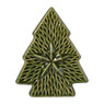 Kerstboom keramiek ster klein - groen - 14.5x12x3.6 cm
