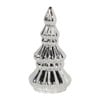 Kerstboom groot - zilverkleurig - 20.6x10.5x10.3 cm