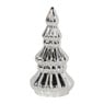 Kerstboom groot - zilverkleurig - 20.6x10.5x10.3 cm