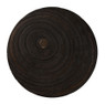 Houten plateau kerst - bruin - ø28x8 cm