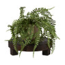 Houten plateau kerst - bruin - ø28x8 cm