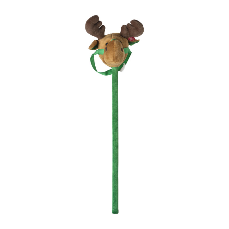 Zingende rendier op stok - diverse kleuren