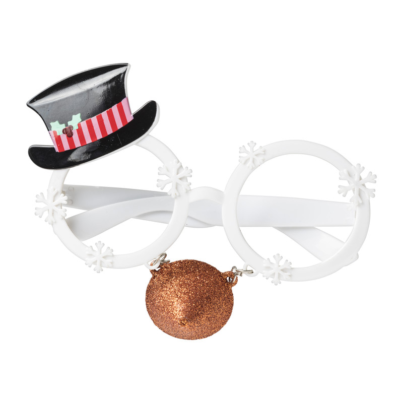 Kerstbril - snowman