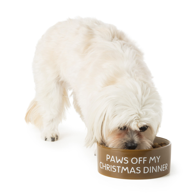 Voerbak kerst - bruin - Ø16 cm