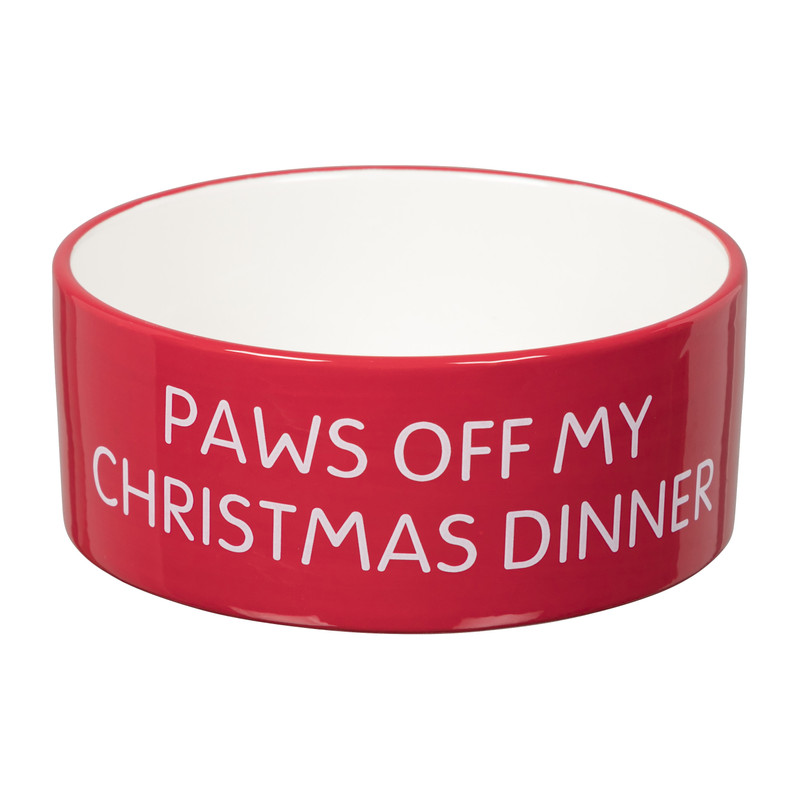 Voerbak - kerst - rood - Ø16 cm