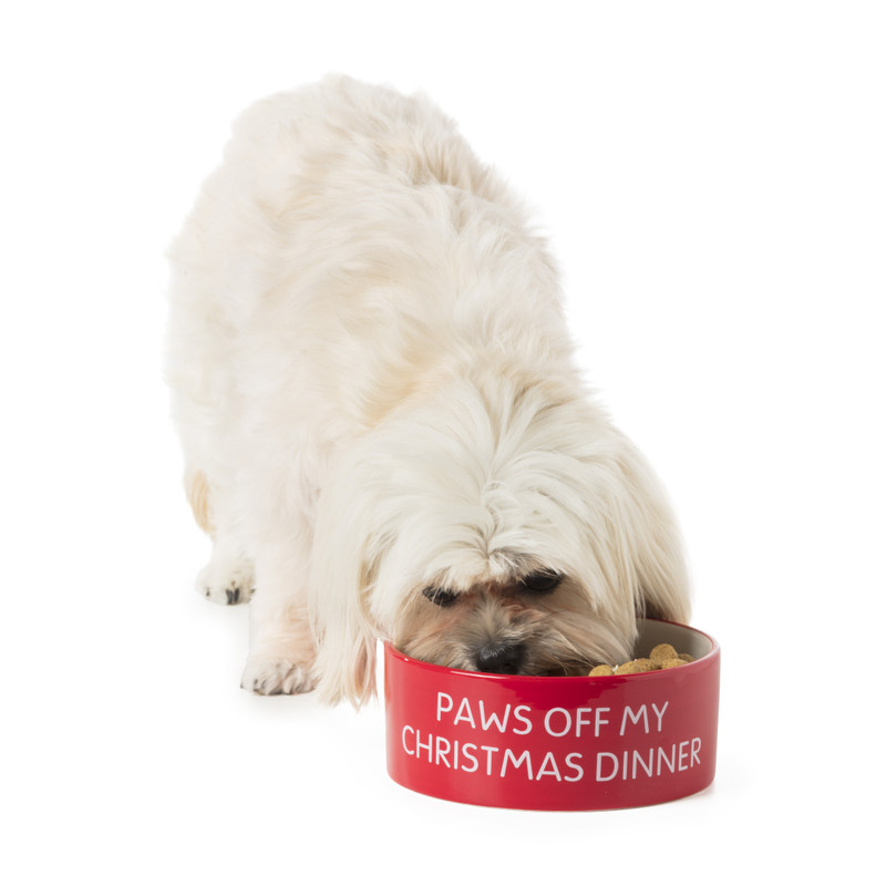 Voerbak - kerst - rood - Ø16 cm