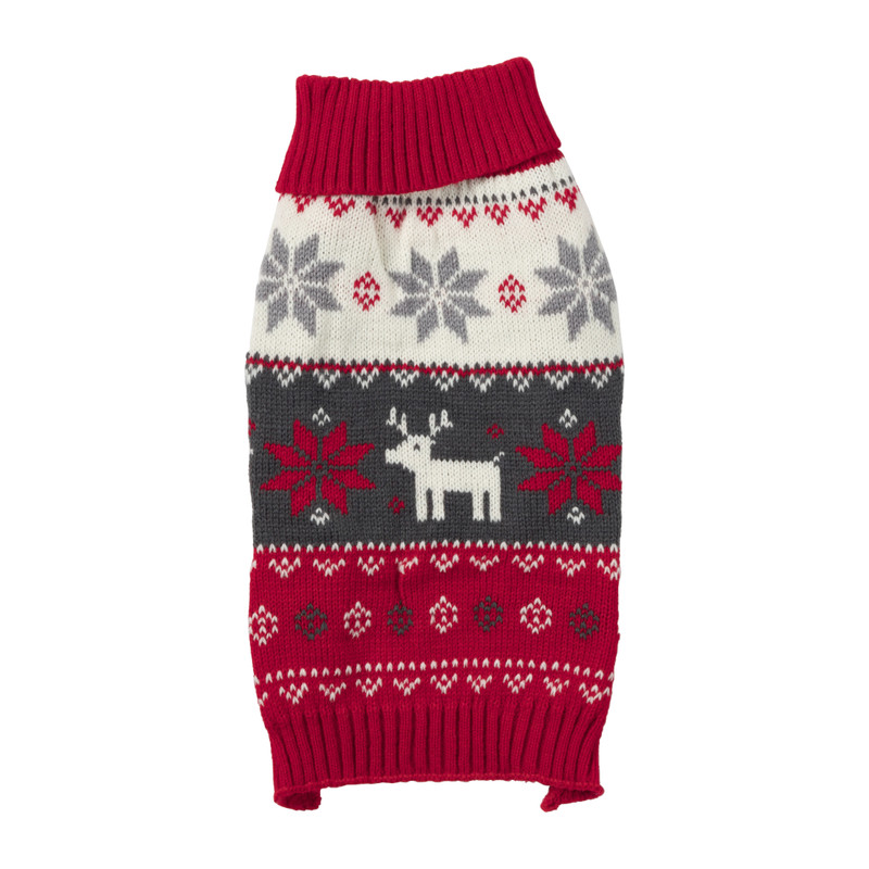 Kersttrui voor dieren - rood