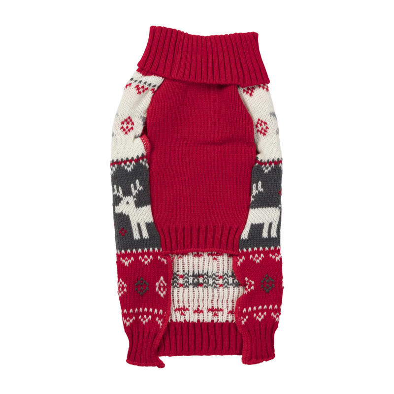 Kersttrui voor dieren - rood