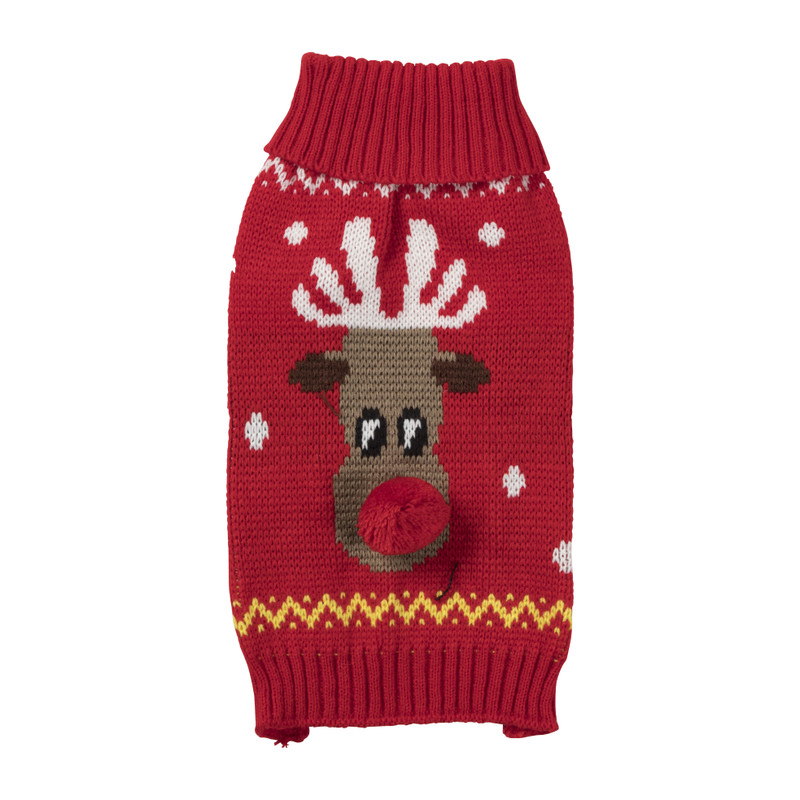 Kersttrui voor dieren - rendier