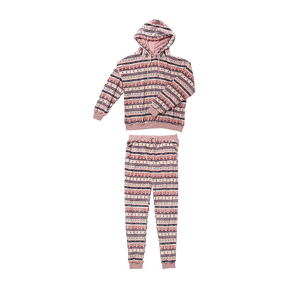 Huispak kerst - roze - maat L/XL